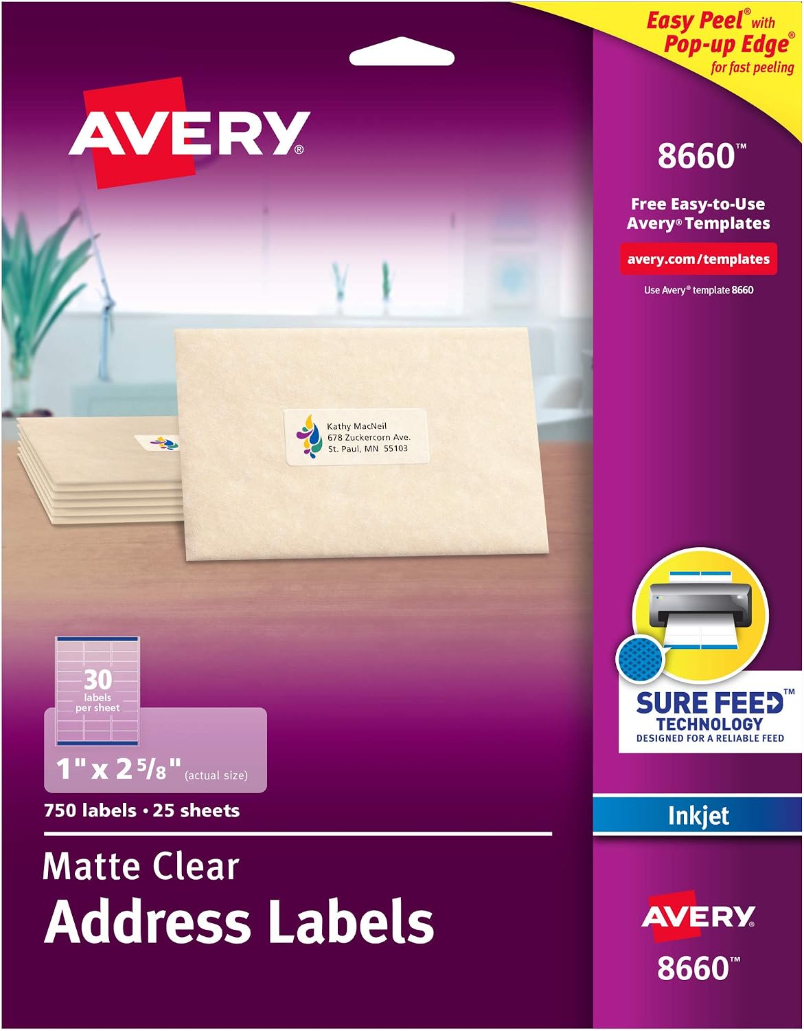 Avery Printable Matte Clear (08660)