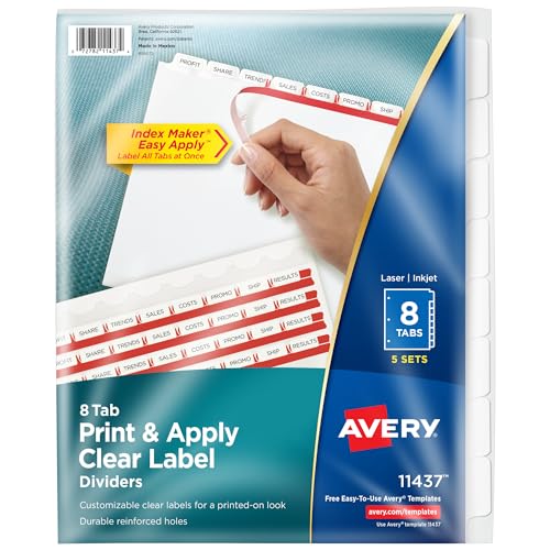 Avery 8 Tab Dividers (11437)