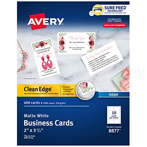 Avery Clean Edge 400 Cards