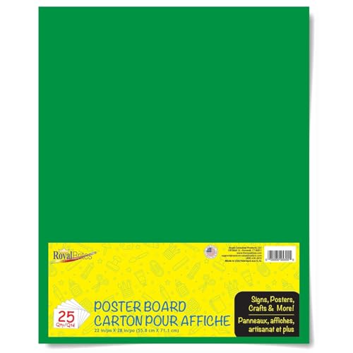 Royal Brites 22" x 28" Green Poster Board