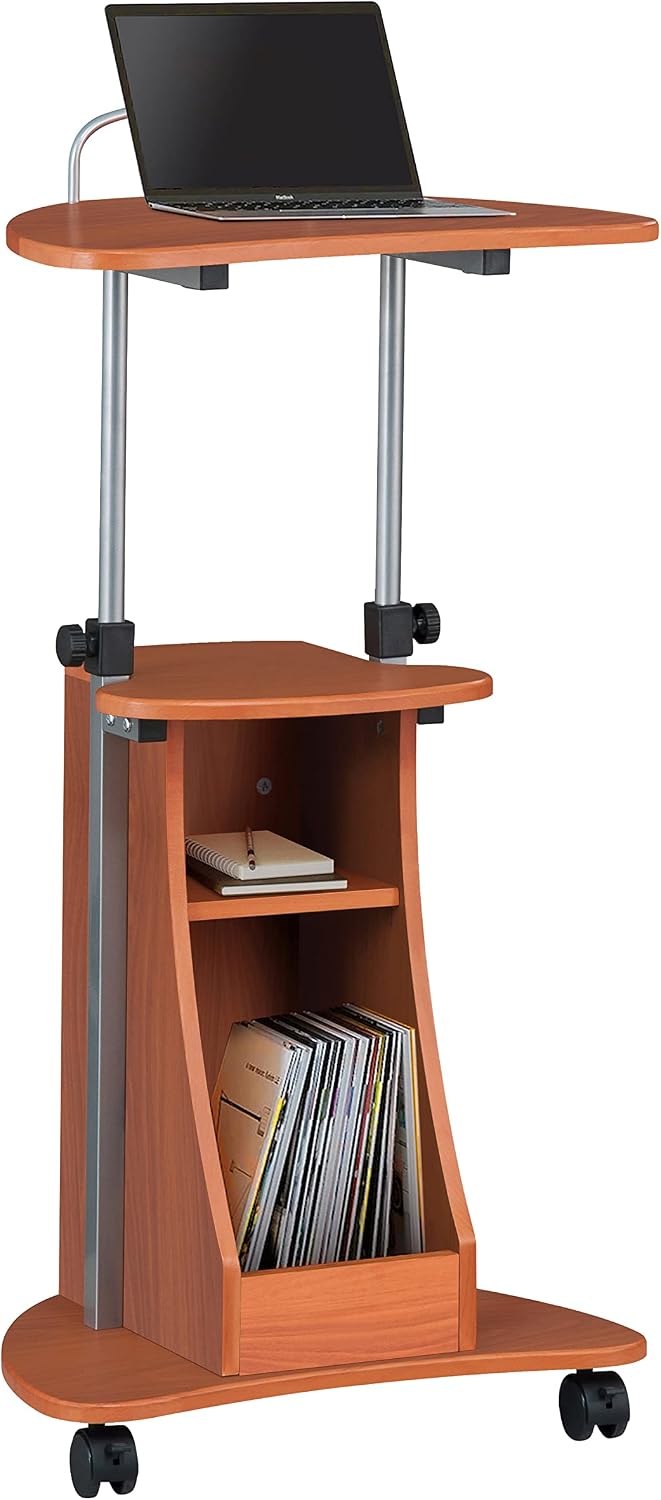 Techni Mobili Adjustable Height Laptop Cart