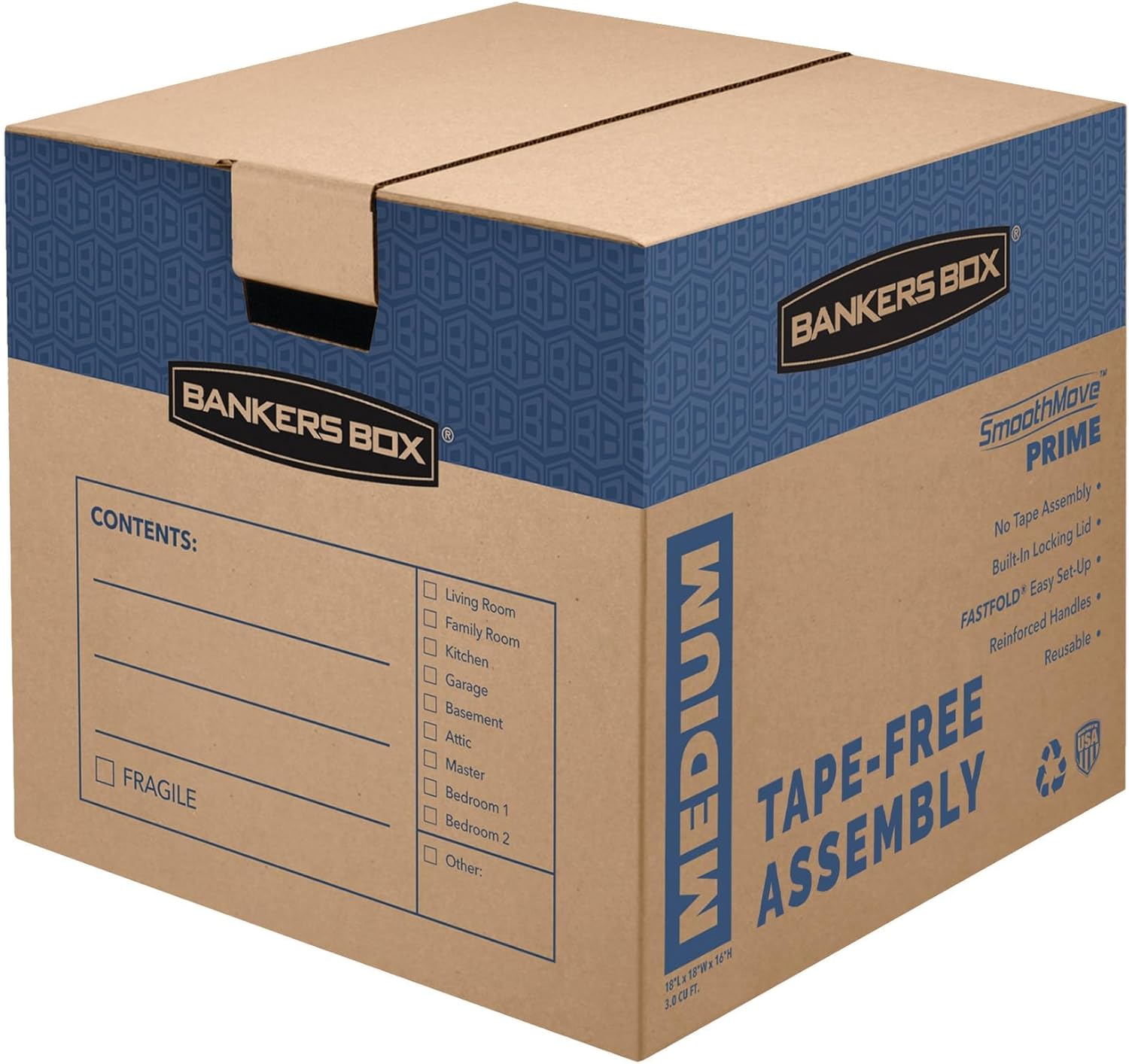 Bankers Box Medium Prime Moving Box 8 Pack