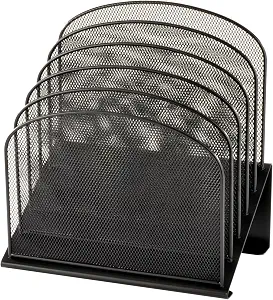 Safco Onyx Mesh 5-Tier Organizer