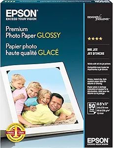 Epson Premium Photo Paper GLOSSY (8.5x11, 50)