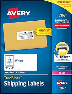 Avery 2x4 Labels (5163)