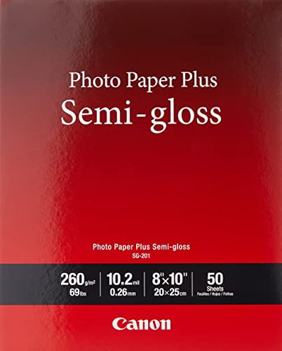 Canon SG-201 Photo Paper Plus Semi-Gloss 8x10