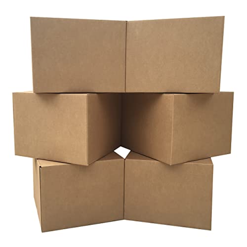 UBOXES Large Moving Boxes 20'' x 20'' x 15'' (Pack of 6), Corrugated Cardboad Boxes For Packing, Shipping, Packing & Moving