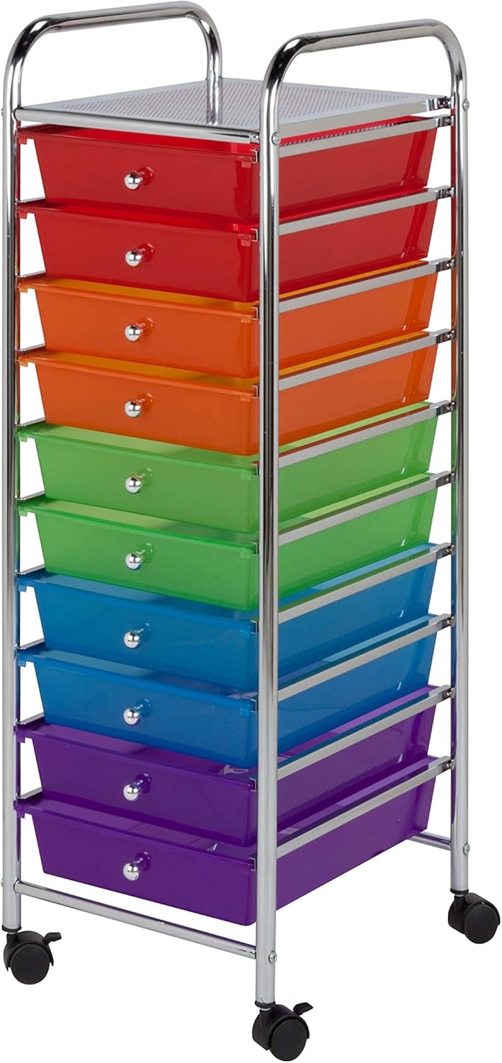 Honey-Can-Do 10-Drawer Rolling Organizer