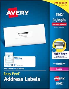 Avery Easy Peel Mailing Labels