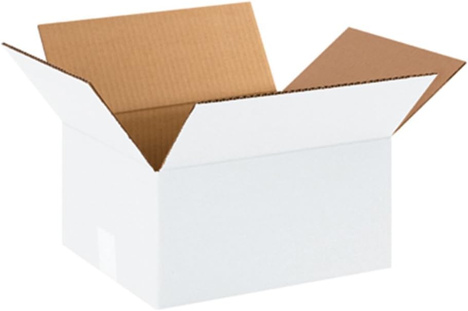 AVIDITI White Shipping Boxes 12"L x 10"W x 6"H (25 Pack) Small Medium Mailing Box for Small Business Packaging, Mailers, Gifts & Storage