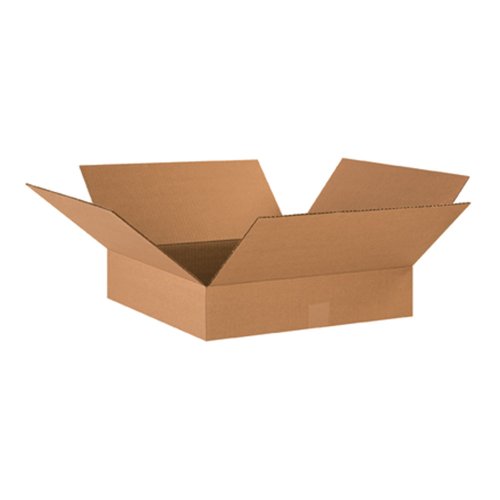 AVIDITI Shipping Boxes Flat 18"L x 18"W x 4"H (25-Pack) Corrugated Cardboard Box for Packing, Moving and Storage