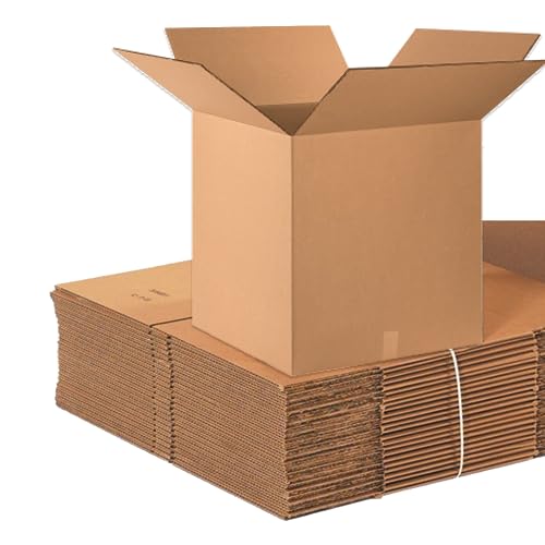 Aviditi Heavy Duty Corrugated Cardboard Boxes Large, 24"L x 24"W x 24"H, Pack of 10 | Shipping, Packaging, Moving, Storage Box for Home or Business, Strong Wholesale Bulk Boxes