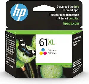 HP 61XL Tri-color High-yield Ink | Works with DeskJet 1000, 1010, 1050, 1510, 2050, 2510, 2540, 3000, 3050, 3510; ENVY 4500, 5530; OfficeJet 2620, 4630 | Eligible for Instant Ink | CH564WN