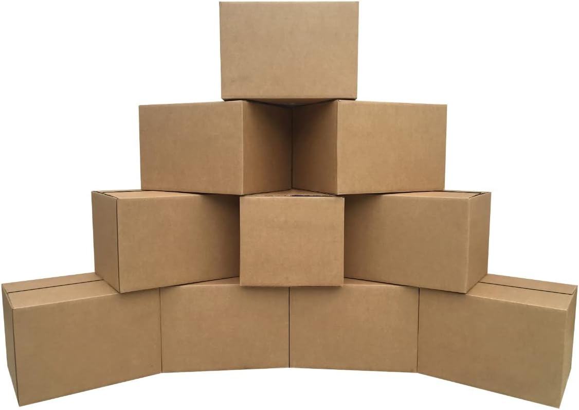 UBOXES Moving Boxes Medium 18x14x12-Inches (Pack of 10), Cardboard Boxes For Storage, Mailing & Shipping