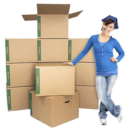 Large Moving Boxes Pack of 12 with Handles 20" x20" x15"  Cheap Cheap Moving Boxes.