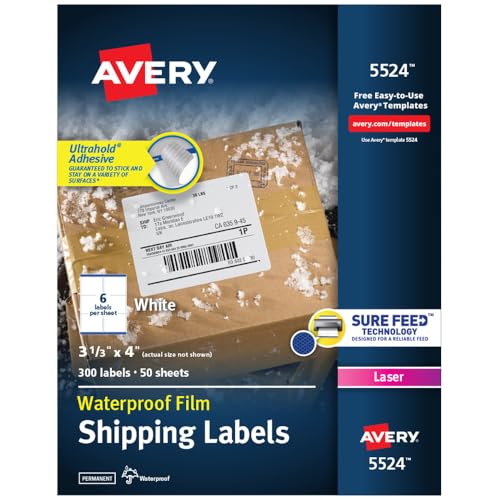 Avery Waterproof Laser Labels