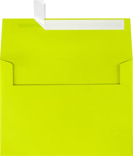 LUXPaper A7 Invitation Envelopes | Peel & Press | 5 1/4" x 7 1/4" | Wasabi Green | 80lb. Text | 500 Qty