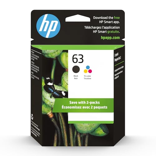 HP 63 Black & Tri-Color (2-Pack)