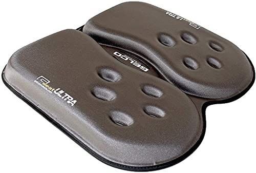 GSeat Ultra Orthopedic Gel and Foam Seat Cushion (Gray)  for Coccyx, Back, Tailbone, Prostate, Postnatal, and Sciatica Pain/Discomfort  Office, Car, Chair, Travel
