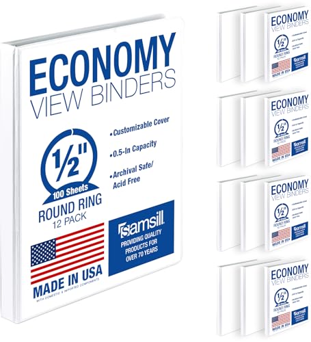 Samsill 0.5 Inch 3 Ring Binder