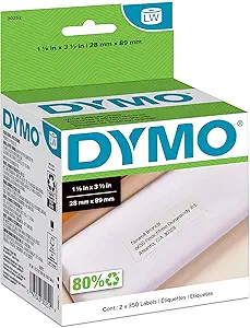 DYMO 30252 LW Address Labels (1-1/8" x 3-1/2")