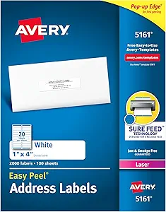 Avery Easy Peel Address Labels (5161)