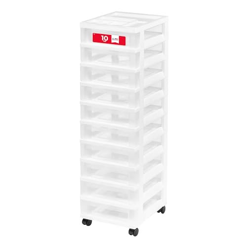 IRIS USA 10-Drawer Rolling Cart
