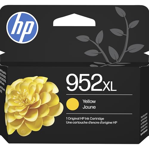 HP 952XL Yellow High-yield Ink Cartridge | Works with HP OfficeJet 8702, HP OfficeJet Pro 7720, 7740, 8210, 8710, 8720, 8730, 8740 Series | Eligible for Instant Ink | L0S67AN
