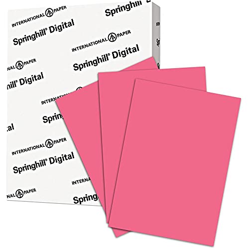 Springhill 8.5 x 11 Cherry Red Colored Cardstock Paper, 110lb, 199gsm, 2,000 Sheets (8 Reams)  Premium Heavy Cardstock, Printer Paper with Smooth Finish for Cards, Flyers, Scrapbooking  075300C
