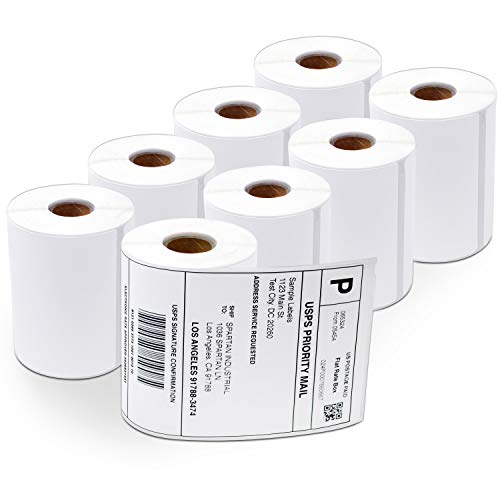 Aegis Adhesives - Compatible Direct Thermal Labels Replacement for DYMO 1744907 (4" X 6") Shipping - Use with Labelwriter 4XL Desktop Printers 4 Wide (8 Rolls)