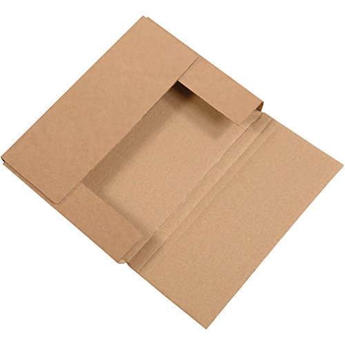 Tape Logic TLM1181K Easy-Fold Mailers, 11 1/8" x 8 5/8" x 1", Kraft (Pack of 50)