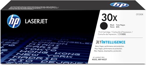 HP 30X Black High-yield Toner Cartridge | Works with HP LaserJet Pro M203 Series, HP LaserJet Pro MFP M227 Series | CF230X
