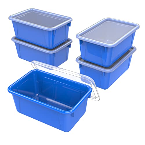 Storex Cubby Bins (Blue) 5-Pack