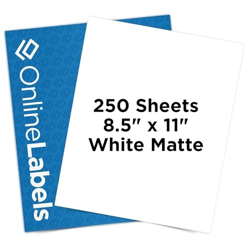 Online Labels Full Sheet Sticker Paper
