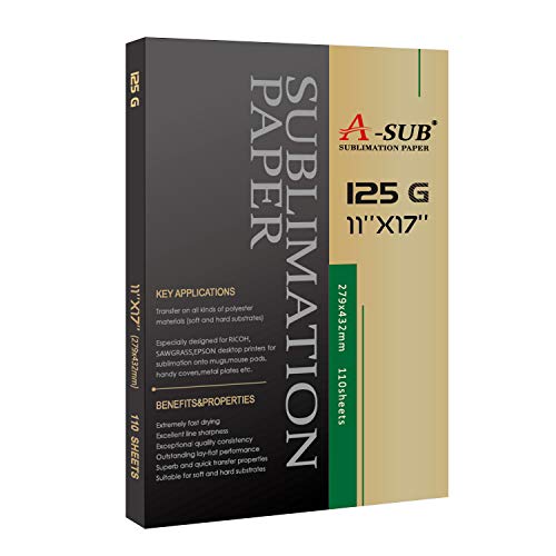 A-SUB Sublimation Paper 11x17 110ct