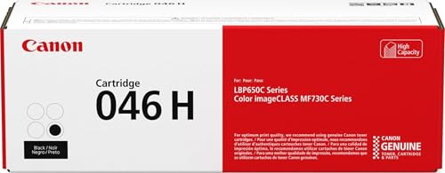 Canon Genuine 046 Black Toner Cartridge High Capacity Compatible with LBP654Cdw, MF731Cdw, MF733Cdw, MF735Cdw