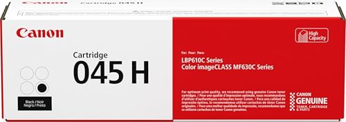 Canon Genuine 045 Black Toner Cartridge High Capacity Compatible with LBP612Cdw, MF632Cdw, MF634Cdw