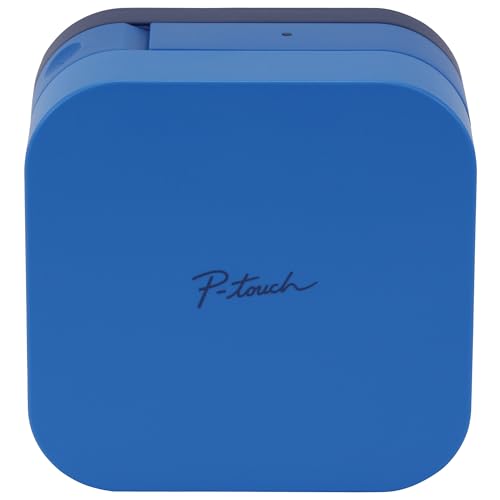 Brother P-Touch Cube Smartphone Label Maker, Bluetooth Wireless Technology, Multiple Templates Available, Apple & Android Compatible - Blue, 2.5 x 4.6 x 4.6 inches