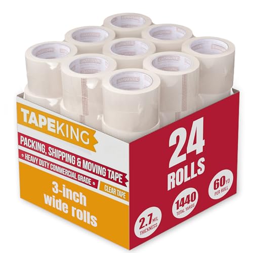 Tape King Clear Packing Tape 3 Inch