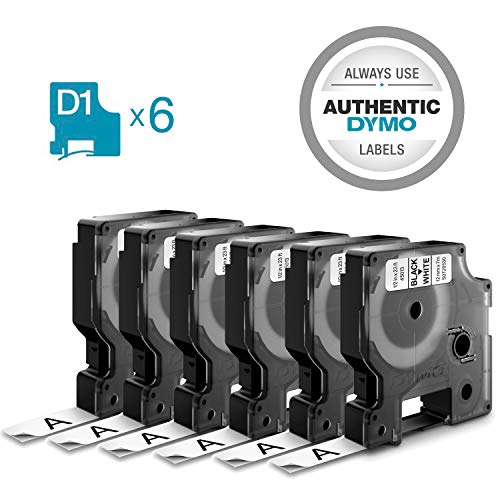 DYMO D1 1/2" Water-Resistant Labels (Pack of 6)