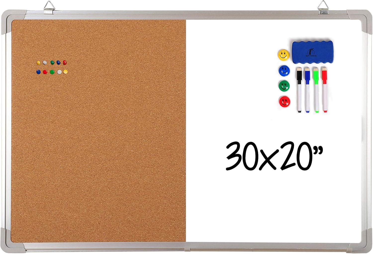 Combination Whiteboard Bulletin Board Set