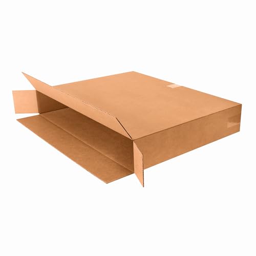 Box USA Side Loading Mirror Box 30"L x 5"W x 24"H (10-Pack), Cardboard Boxes Perfect for Moving, Storing, Packing & Shipping, Ideal for TV's, Picture Frames, Mirrors & Art