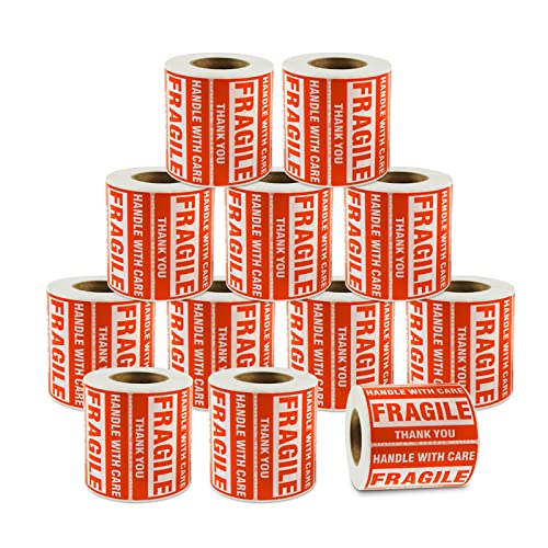 SJPACK 10000 Fragile Stickers