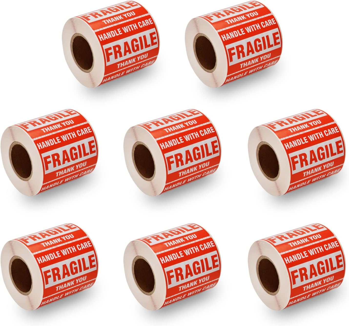 SJPACK 4000 Fragile Stickers 8 Rolls