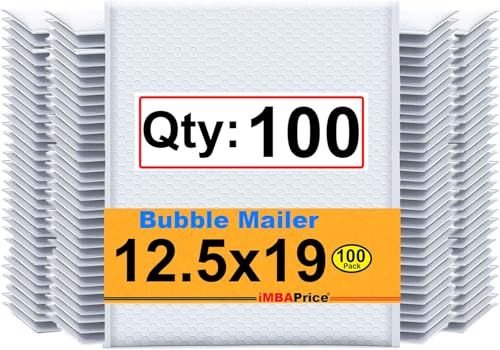 iMBAPrice White #6 Poly Bubble Mailers