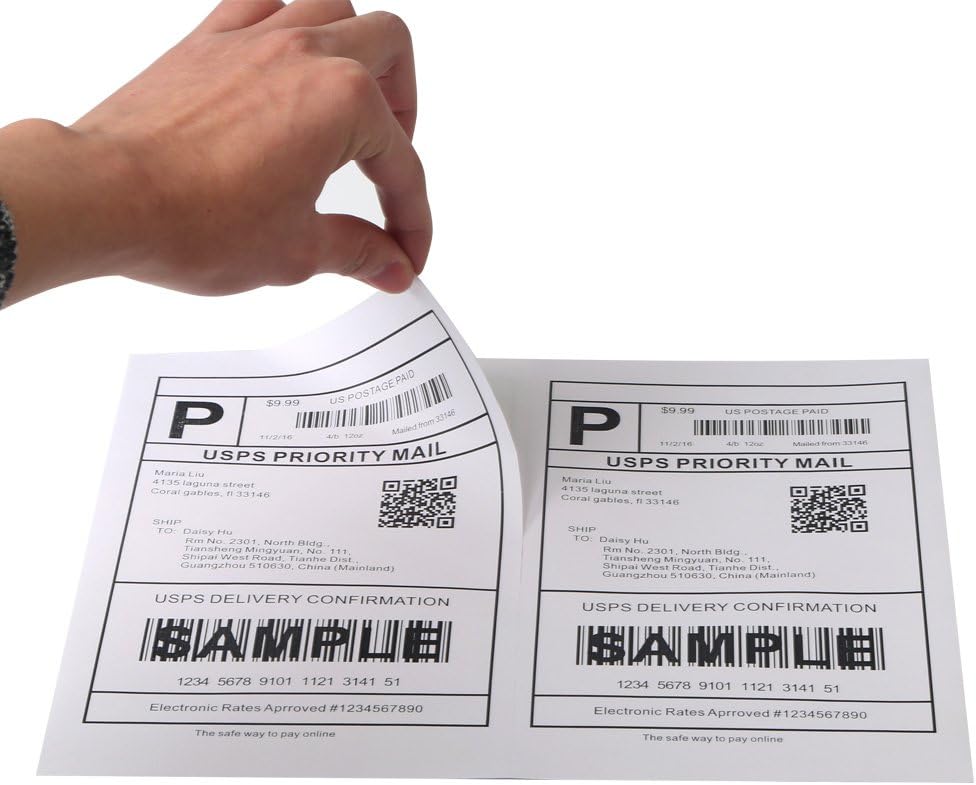 Fangtek Half Sheet Labels