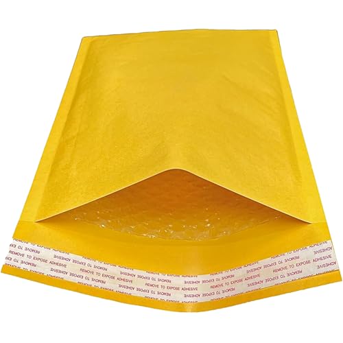 Kraft Bubble Mailers  Bulk Padded Self-Seal #4 Envelopes (9.25" x 13.25") - Bubble Lined Shipping Envelopes - Industrial Standard Mailer Envelopes for Business (100ct)