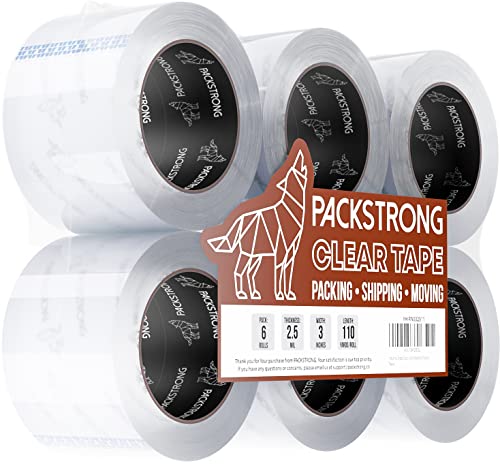 Packstrong 6-Roll 3" Tape
