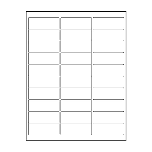 Premium Label Supply White Address Sticker Labels  2.625" x 1"  Laser/Inkjet Compatible  (30 per Sheet), 1000 Sheets - 30,000 Total Adhesive FBA Labels
