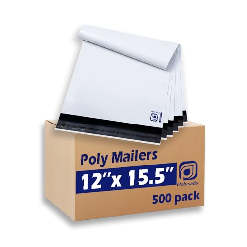 POLYSELLS 12x15.5 White Poly Mailers